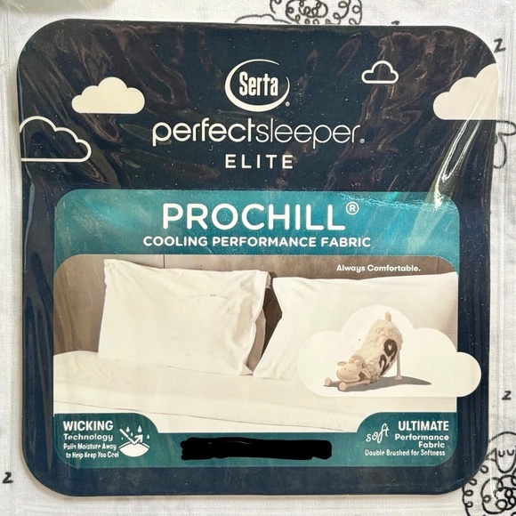 Serta Perfect Sleeper Elite Prochill SLEEPING SHEEP Pillow Cases NWOT - Picture 7 of 9